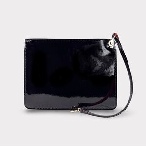 Elegant Black Patent Leather Clutch